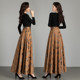 Spring and Autumn Long Skirts for Women 2025 New High Waist Printed Skirts Fashion Large Size Slim A-line Dangling Big Dangle Skirt
