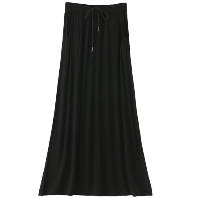 Spring and summer new leisure sports guard skirt female half -body tight high waist A -line large size cover skirt mid -length thin
