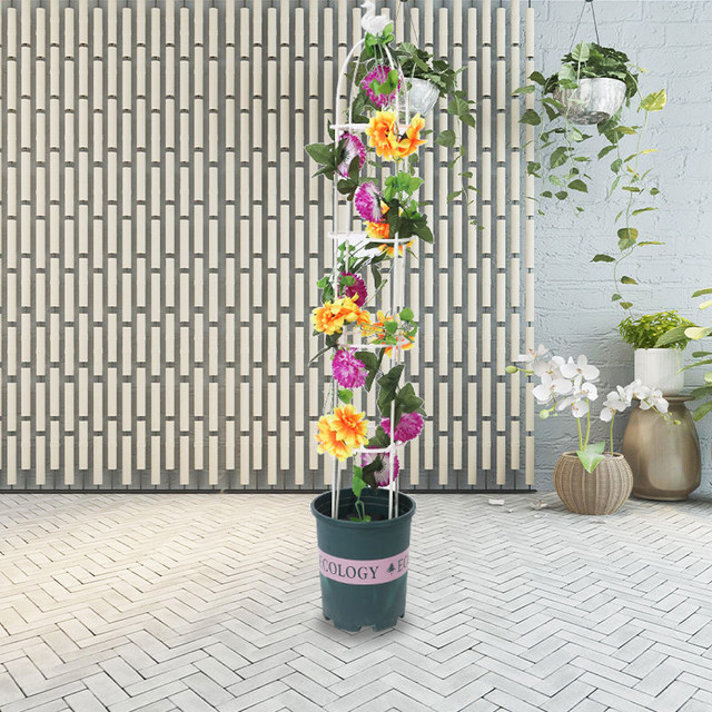 Climbing pergola outdoor balcony rose clematis column flower vine bracket gardening windmill jasmine shelf support rod