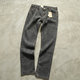 Boutique spring men and women same style jeans heavy wash old retro women pure cotton micro-stretch feet pants casual trousers