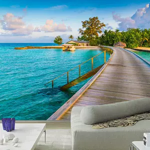 大自然海景背景墙壁纸 新人首单立减十元 22年3月 淘宝海外