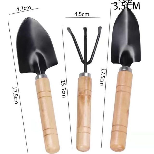 Flower planting tools household vegetable gardening gardening loose soil flower shovel potted flower arrangement planting tools three-piece set small shovel