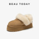 BeauToday Teddy series thick-soled snow boots for women in spring warm cotton shoes for women wearing outer hair tow to increase height BT
