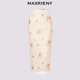 MAXRIENY Chinese sweet Organ yarn skirt 24 autumn and winter new heavy industry embroidered long skirt
