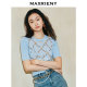 MAXRIENY sweet retro vine rhinestone pullover sweater women's high-end temperament women's decorative body look slim