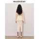 MAXRIENY Chinese sweet Organ yarn skirt 24 autumn and winter new heavy industry embroidered long skirt
