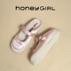 honeyGIRL half slippers for women 2025 summer new cross-section thick-soled toe shoes breathable casual and versatile single shoes