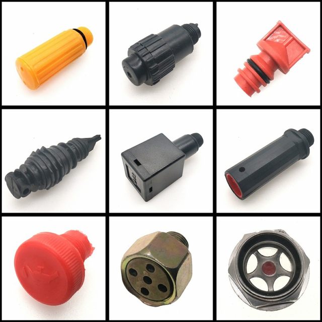 Direct-connected belt type oil and gas pump accessories piston air compressor breathing nozzle respirator oil plug mirror