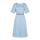 xg Xue Ge Square Neck Short Sleeve Dress Women's 2024 Summer New Commuting Casual Mid-Long Skirt XJ204044A521