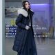 XG Xue Ge 2024 winter new hooded fur collar black long white duck down jacket for women XJ406129A990