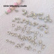 10 pieces of hollowed-inlaid diamond straight hole beads and spacer holder handmade DIY beaded material bracelet jewelry material
