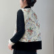New Chinese style embroidered short vest jacket for women 2025 spring and autumn clothes new style buckle versatile national style top