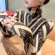 Takaitar sweaters autumn and winter women's 2024 new winter slim top -fitting pile collar bottoming shirt inside foreign women's clothing
