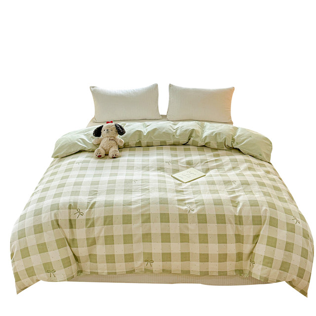 100% pure cotton quilt cover Class A mother and baby grade 60 count cotton twill quilt cover can be customized with small fresh floral single or double