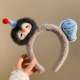
Cute creative penguin fish plush headband for female cartoon cute hairpin hairpin for face washing and photo-pressing hair headband