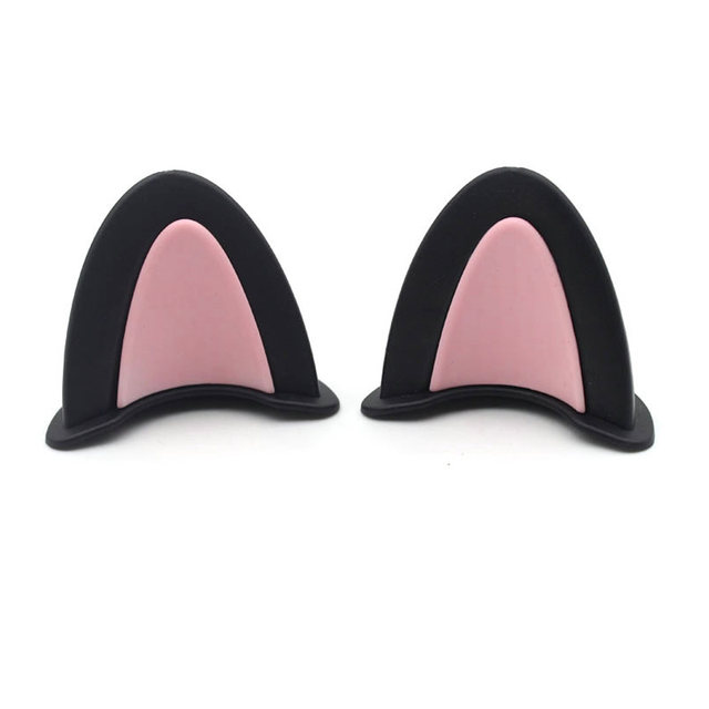 Electric vehicle motorcycle helmet decoration cute little ears cat ears bear ears decorative stickers small accessories jewelry