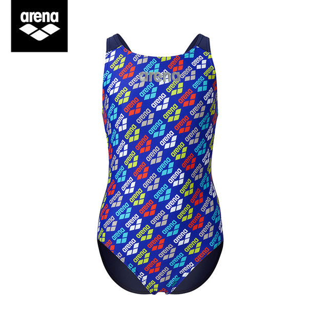 Arena children's one-piece swimsuit girls and teens sleeveless triangle professional training competition swimsuit new style