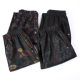 Elderly people with velvet loose large size mother pants high waist spring and autumn grandma flower pants thickened and tight outside
