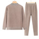The elderly's autumn and winter thermal underwear set, grandma's winter clothing, velvet and thickened bottoming shirt, autumn clothes and long trousers for the elderly.