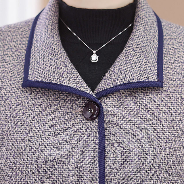 2025 New Middle-aged and Elderly Women's Spring and Autumn Vests Mother's Autumn Vests Vests Old Lady Thin Coats