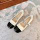 French one-strip Mary Jane shoes for women 2025 new summer flat-sole single-mouth shoes small leather shoes large-size women's shoes