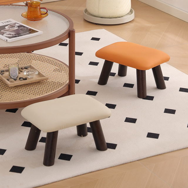 Small stool, household low stool, living room coffee table stool ...