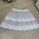 The new star skirt new lace versatile bottoming see -through skirt skirt single -layer autumn and winter swing skirt buttocks
