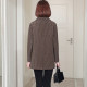 Houndstooth suit jacket for women retro middle-aged mother short style small double-sided woolen coat 2023 autumn and winter new style