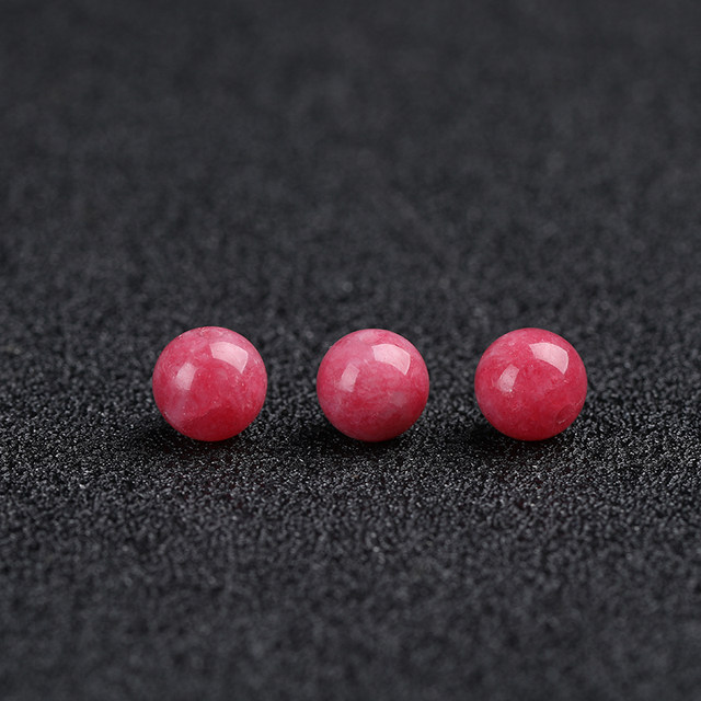 7A red stone color chalcedony loose beads men and women couple bracelet diy handmade bracelet necklace accessories