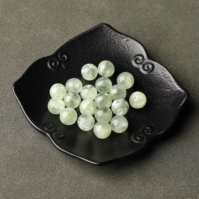 7A natural green emerald crystal loose bead bracelet ladies diy handmade bracelet five elements mica crystal multi-treasure necklace