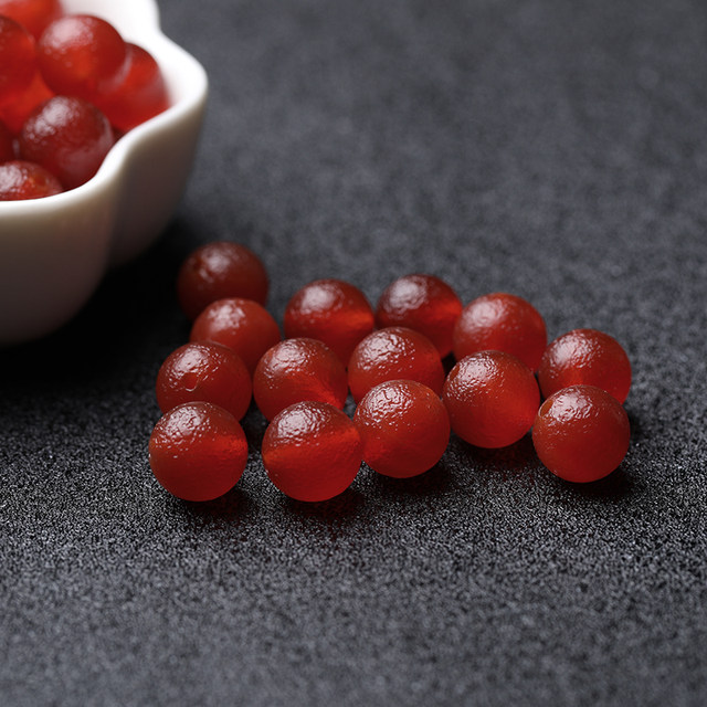Natural ox blood red agate loose beads men's and women's bracelet necklace south red agate bracelet diy handmade frosted