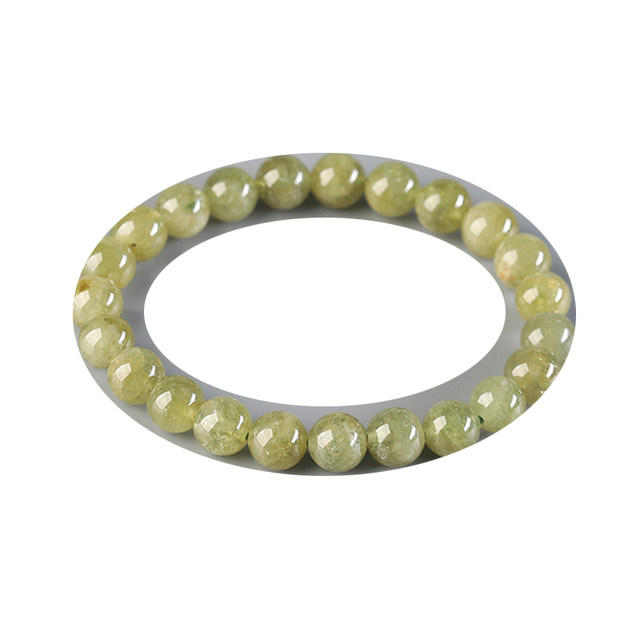 
7A Natural Green Tourmaline Loose Beads Bracelet Women's DIY Handmade Bracelet Necklace Tourmaline Crystal Duobao with Beads