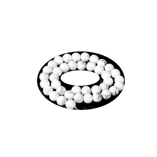 7A white turquoise loose beads men's and women's bracelets diy hand-knitted bracelets beaded necklace Wenwan Duobao with beads