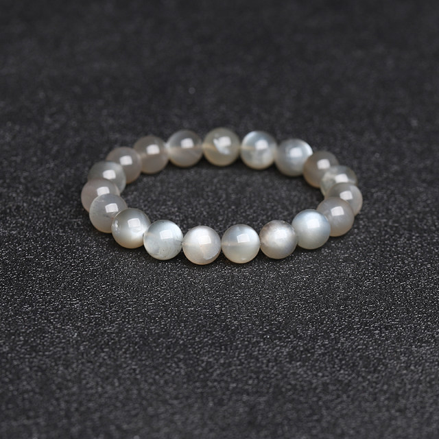 7A natural silver moonlight scattering beads for men and women's bracelet DIY handmade necklace Duobao bracelet crystal moonstone