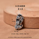 Foot Silver 999 Good Lucky Pixiu DIY Men's and Women's Bracelets Beaded Hand-woven Rope Couple Bracelets Accessories