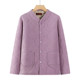 Middle-aged mothers wear velvet jacket for women's clothing, cardigan, warm and thick top for middle-aged and elderly people with small cotton jacket