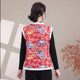 Mother's velvet thickened vest cotton coat autumn and winter middle-aged and elderly women's Northeast large flower vest cotton coat