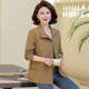 Middle-aged mothers spring 2025 new fashionable jacket top middle-aged and elderly women's trench coat spring and autumn pure cotton jacket