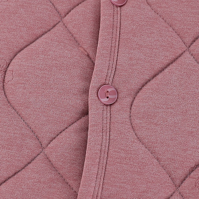 Middle-aged mothers wear velvet jacket for women's clothing, cardigan, warm and thick top for middle-aged and elderly people with small cotton jacket