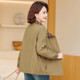 Middle-aged mothers spring and autumn clothes thin windbreaker fashionable 2025 new middle-aged and elderly women's casual short lapel jacket