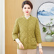Middle-aged and elderly women's autumn and winter half-sleeved cotton coat with velvet warm vest mother's outfit mid-sleeved vest short-sleeved cotton jacket