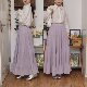 Silent Home 2025 Spring and Summer Dropping Cake Skirt Half-length Skirt Women's Slim Pleated A-line Skirt Gentle Style