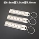 5cm small ruler 5cm mini small steel ruler stainless steel portable small ruler keychain pendant measuring small short ruler