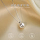 999 Sterling Silver Round Pearl Necklace Shijia Strong Light Clavicle Chain Light Luxury High-end 2025 New Hot Necklace
