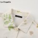 La Chapelle/La Chapelle beige printed denim jacket for women's spring new style loose jacket top

