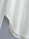 American retro white V -neck sleeper loose slightly slightly thin -blocket long -sleeved T -shirt jazz dance bottom shirt