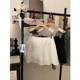 Korean sweet pleated skirt for women 2025 spring and summer new lace spliced ​​lace anti-exposure A-line skirt
