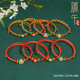 Dragon Boat Festival Graphite Small Zongzi Bracelet Baby Baby Baby Five -color line hand rope boys red rope woven jewelry
