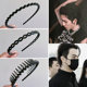 Men's hair hoop bangs beam head hoop headwear, wash short hair black broken hair card, wash face
