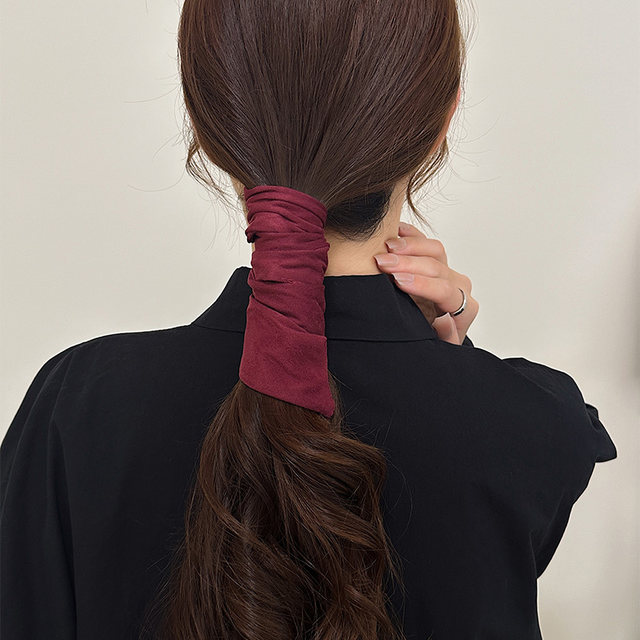 Japanese hair rope 2025 new high-end fabric tied low ponytail tied hairband women fashion hair accessories tied hair rope